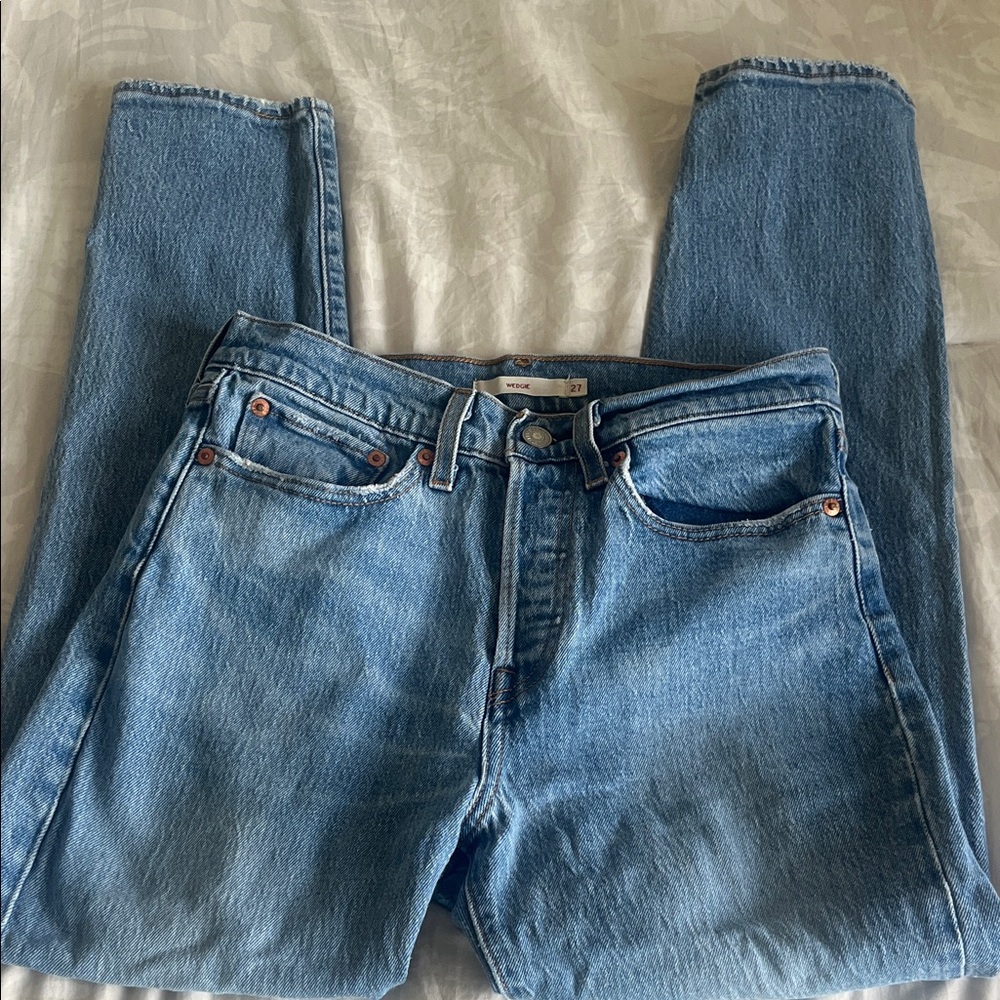 Levi's Light Blue Straight Leg Jeans